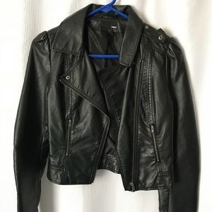 H&M Black Faux Leather Jacket